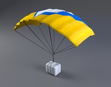 modern parachute 3d model