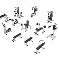 Different Types of Sports Equipment for Gym Workout and Fitness Training