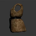 Stylish Brown Woven Texture Vest With Black Belt Fashion Design