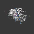 Aerial Planning of Modern Urban Landscape With Three Tall Buildings And Commercial Center