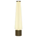 Modern Table Lamp With Conical Translucent Shade And Dark Base For Home Decor
