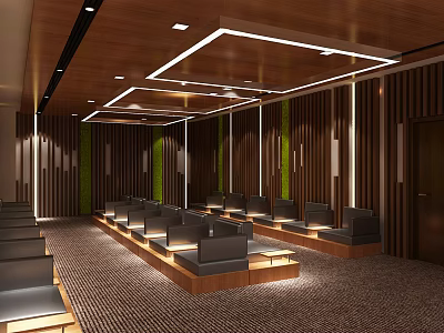 Modern lounge area 3d model