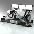 Modern game machine racing game machine 3d model