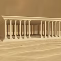 European Classical Architecture With Row Of Tall Columns And Portico Design