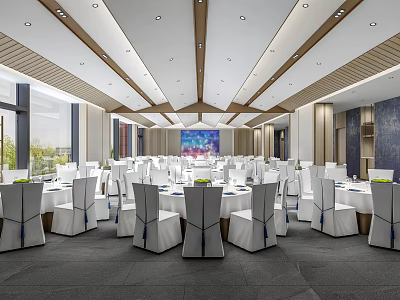 Modern Ballroom 3d model