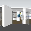 Modern Digital Store Interior With HONOR 5G Mobile Phones Display Counters And Large Screens