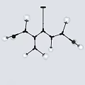 Modern Molecular Structure Chandelier With Black Metal Frame And Spherical Bulbs