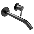 Modern Design Faucets With Chrome And Matte Black Finishes And Sleek Curved Spouts