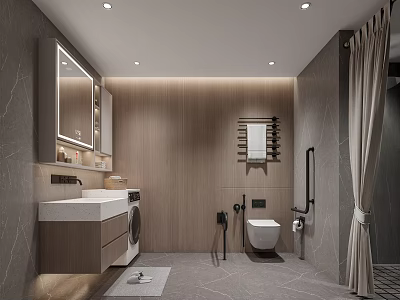 Hotel Toilet 3d model