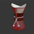 Modern Glass Coffee Brewing Equipment With Red Leather Strap And Transparent Design