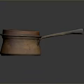 Vintage Copper Electric Cooking Pot with Perforated Lid and Long Handle