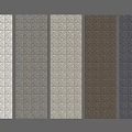 Wall Panels In Various Colors With Geometric Patterns For Interior Design 3d model