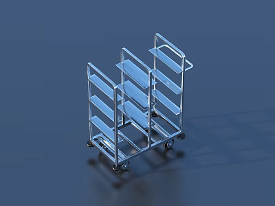 Trolley Wagon Tools Cart Tools 3d model