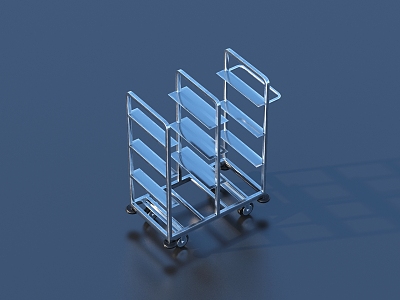 Trolley Wagon Tools Cart Tools 3d model