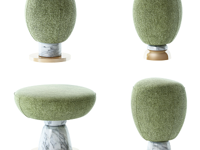 Modern Sofa Stool Fabric Low Stool model