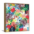 Vibrant Kids Room Decorative Paintings With Rainbow Animals And Star Designs