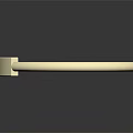 Elegant Minimalist Gold Bracelet With Square Engraved Plate And Smooth Circular Band