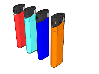 Modern Lighter 3d model Modern Lighter 3d model