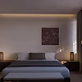 Minimalist Hotel Guest Room Interior With Sofa Floor Lamp Coffee Table And Green Screen Windows