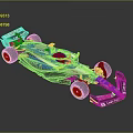 2024 Formula 1 Single Seater Race Car Blue White Aerodynamic Design NUOSHI