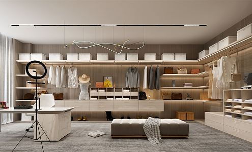 Modern Studio Wardrobe Studio 3d model