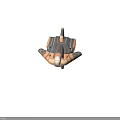 Futuristic Cosmic Spaceship Featuring Metallic Exterior Illuminated Elements And Streamlined Design For Interstellar Travel
