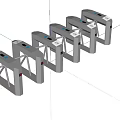 Modern gate 3d model