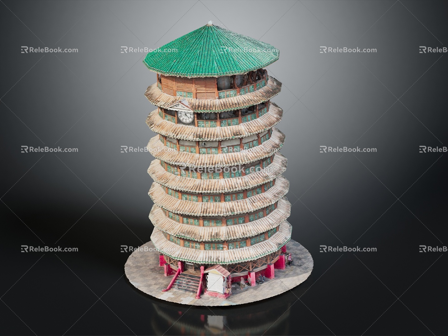 Ancient Tower Chinese Tower 3d model