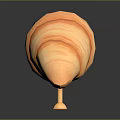 Adorable Cartoon Animal In Croissant Shape With Smiling Face And Standing Legs 3D Design