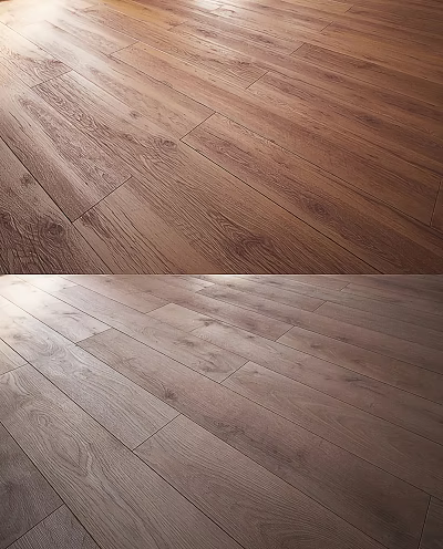 Natural Wooden Flooring Featuring Light Dark Tones And Clear Wood Grain Texture 3d model