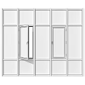 Various Colored Window And Door Frame Designs With Glass Panels