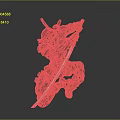 Detailed 3D Warrior Model With Armor Sword And Crouching Battle Pose