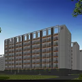 Birds Eye View Planning of Modern Residential Complex With Green Spaces and Walkways