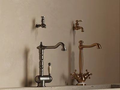 French Faucet 3d model