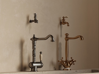 French Faucet 3d model