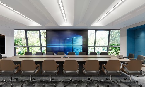 Modern Conference Room Large Conference Room 3d model