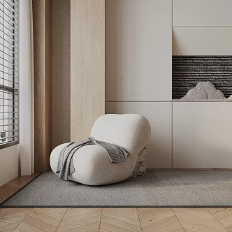 modern leisure chair 3d model