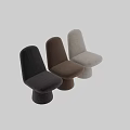 Modern Minimalist Beige Boucle Fabric Upholstered Single Dining Chair For Cozy Home Dining Space