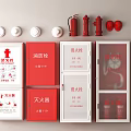 Fire Safety Equipment Collection Featuring Extinguishers Hydrants Detectors And Cabinets