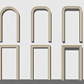 Modern Door Cover Door Line Pass Entry Door Cover Elevator Door Cover Quiet Door Cave Arched Door Arc Arch Door Arc Door Arc Door Arc Pass 3d model