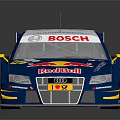 Audi Red Bull Racing Car Featuring Blue Body BOSCH And Sponsor Decals