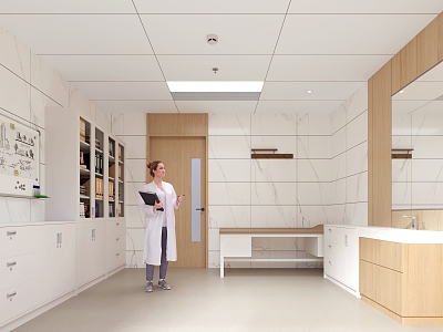 Modern Hospital Outpatient Treatment Room model