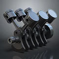 High Quality Automotive Engine Pistons And Connecting Rods Assembly Parts