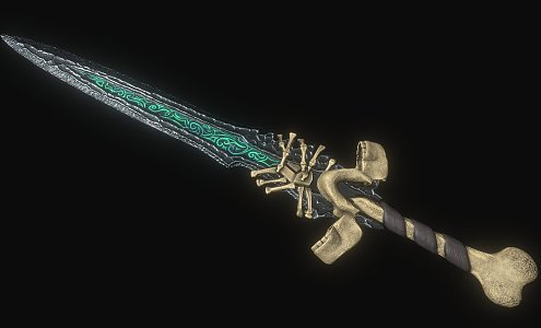 Skull Sword 3d model