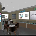 China Telecom 5G Digital Store with Digital Products on Display Counters and Modern Storefront Design