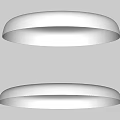 Modern Round White LED Flush Mount Ceiling Lights For Contemporary Home Decor 3d model