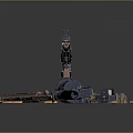 Tactical Firearm Setup With Bullets Magazines And Accessories On Dark Surface