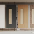 Modern screen partition 3d model