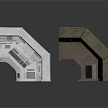 Gray And White Control Console Workstations With Screens And Panels