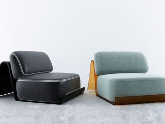 Modern single sofa 3d model